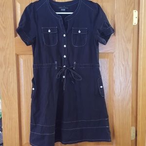 Mod style navy dress sz L
